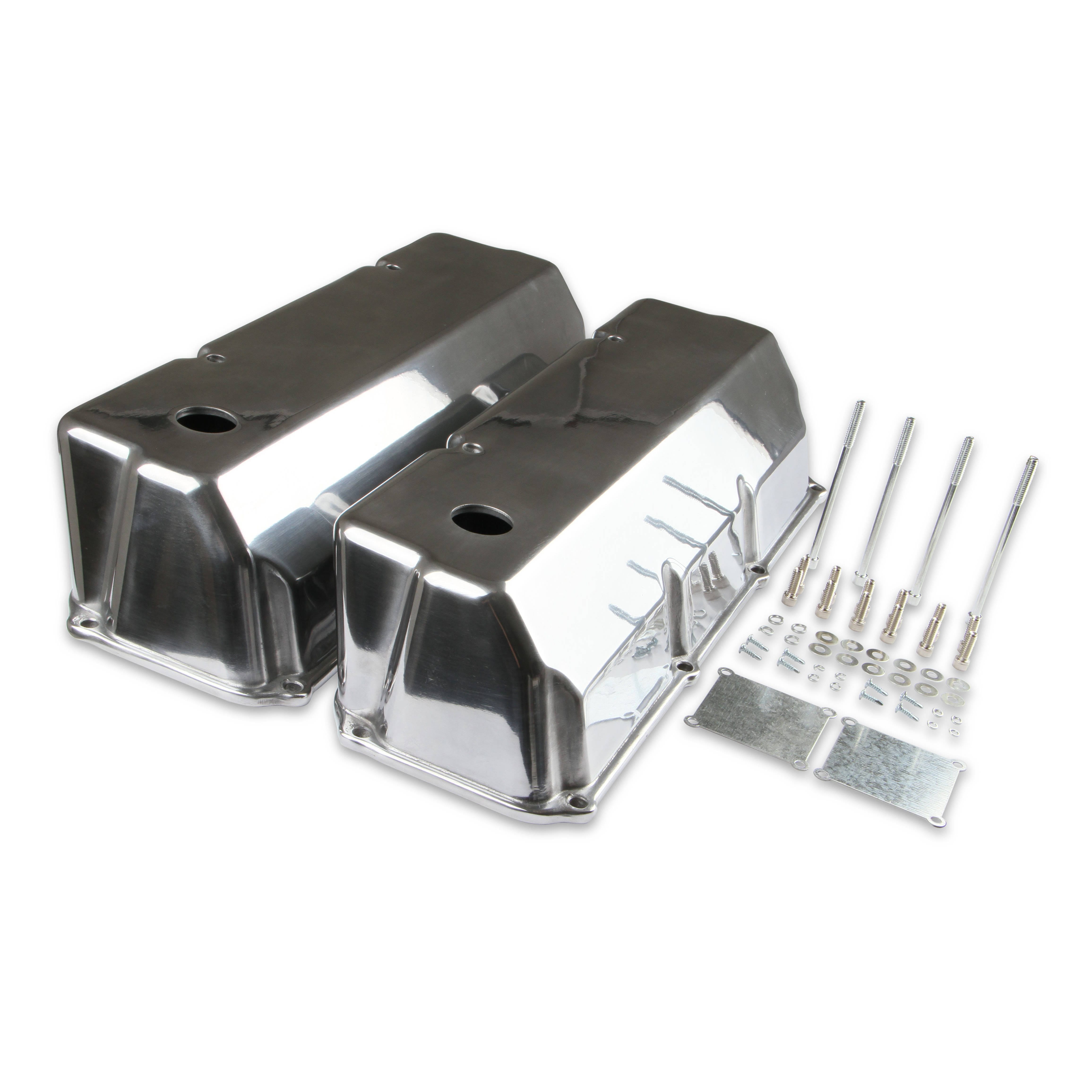 Mr Gasket 6890G Polished Cast Aluminium Tall Valve Covers John