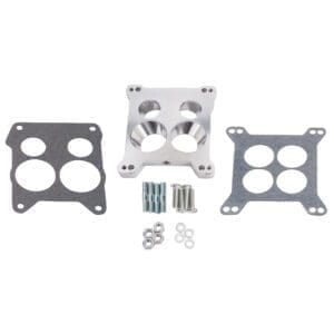 Carb Adapter Kit - Holley Square Bore to Quadra Jet Base - Ported