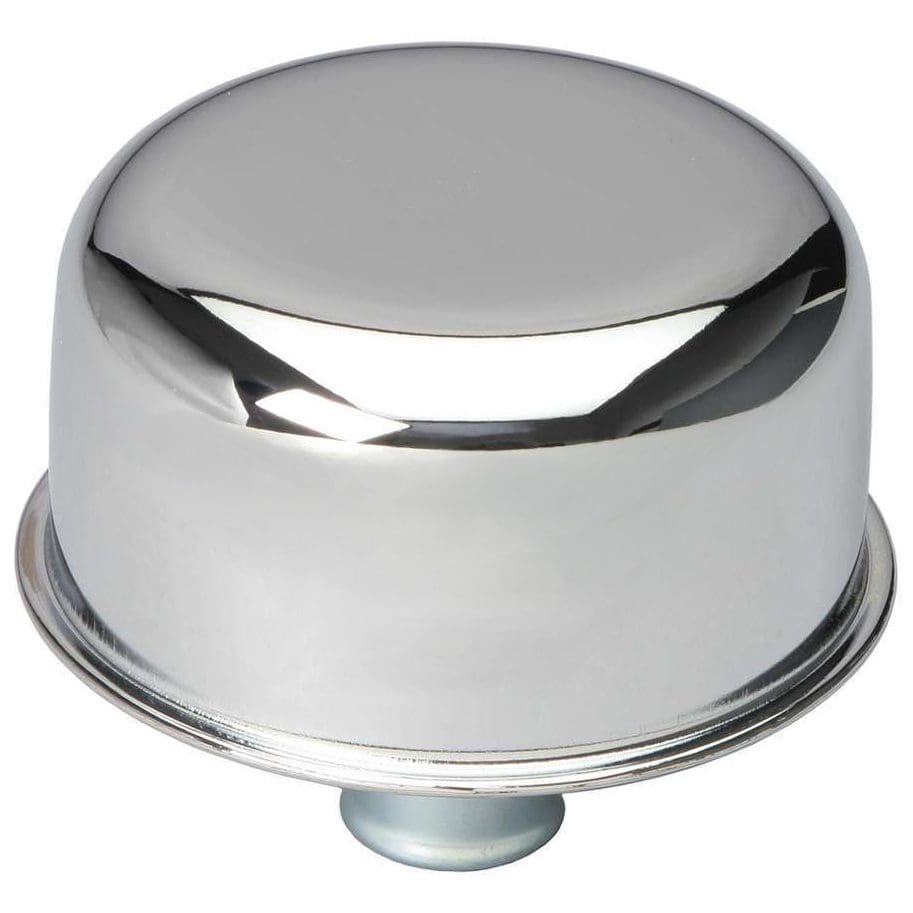 Chrome Valve Cover Breather - 3/4" Neck - Push In / Push On Style
