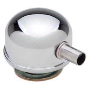 Chrome Oil Filler Breather Cap With Tube - Twist In / Twist On Style