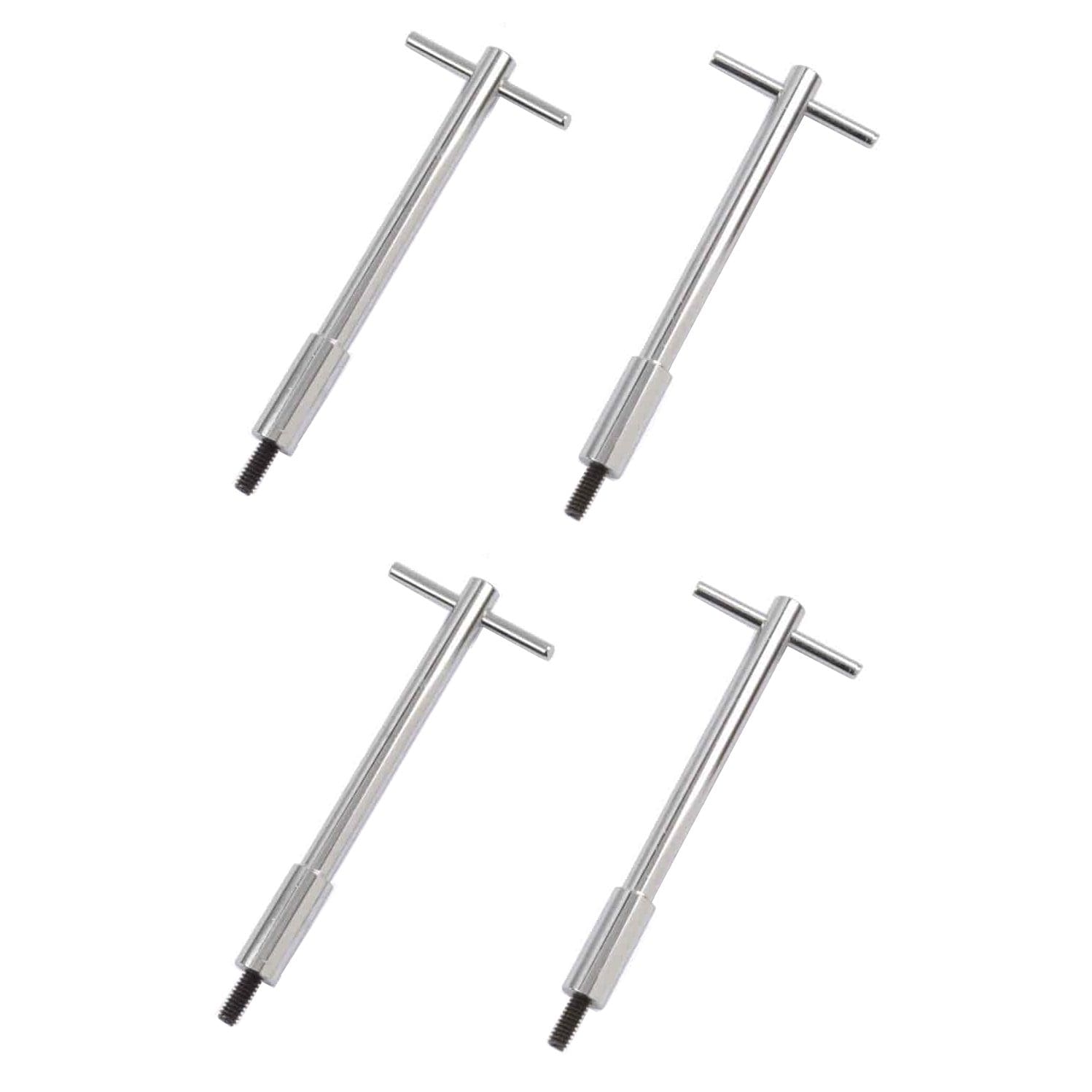 Chrome T-Bar Wing Nuts / Bolts For Valve Covers - 5" Long 1/4"-20 x 1-3/8"