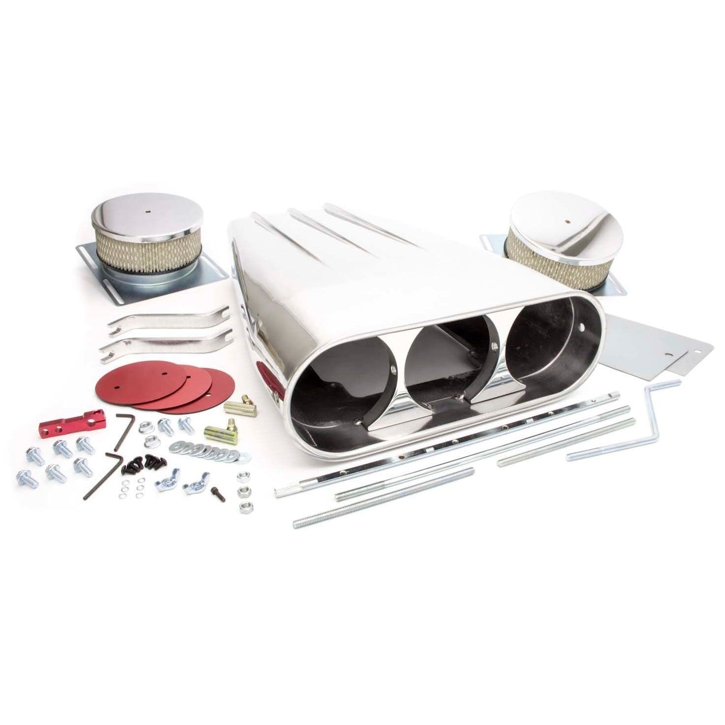 Finned Polished Aluminium Air Scoop / Bug Catcher - Image 2
