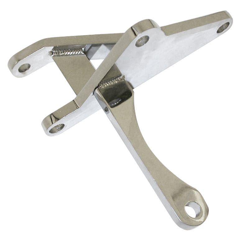 Chrome Alternator Bracket - BB Chevy With Short Water Pump