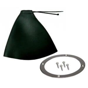 Faux Leather Round Floor Mount Shifter Boot & Trim - Universal Fit