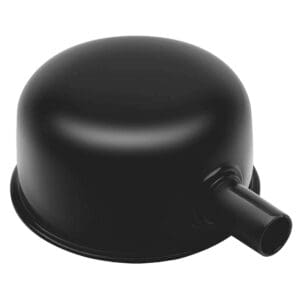 Black Valve Cover Breather With Tube – 1″ Neck – Push-In / Push-On Style