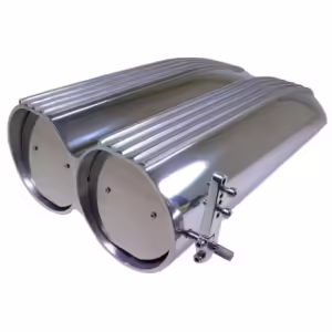 Finned Polished Aluminium "Shot Gun" Style Air Scoop