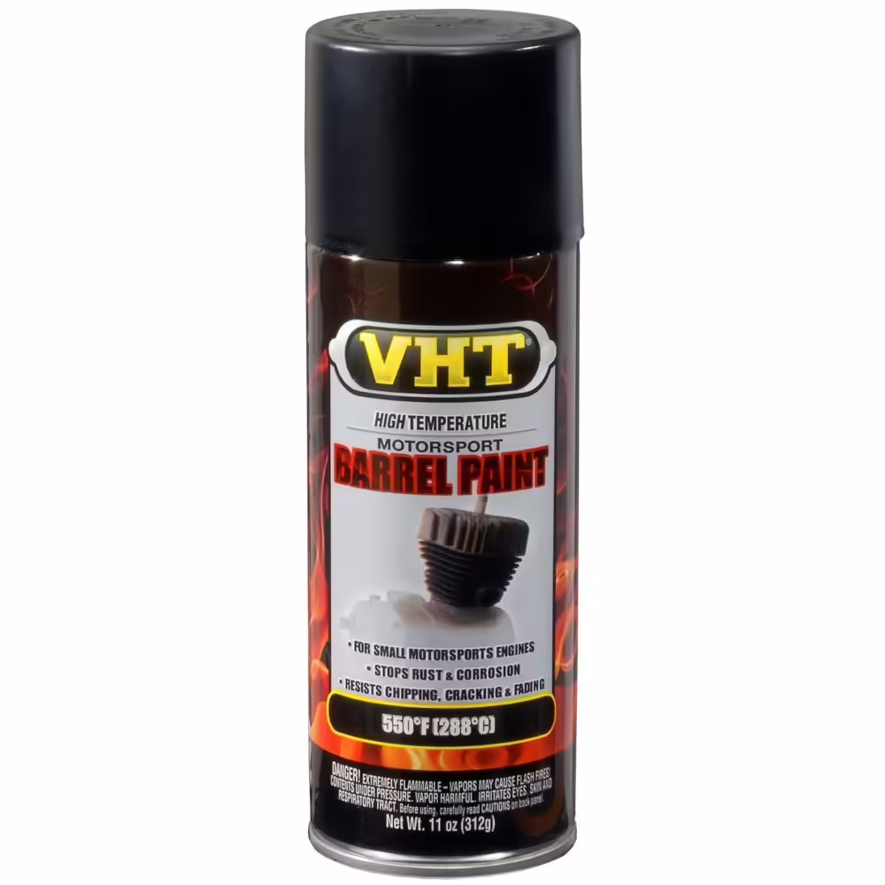 VHT SP906 Satin Black Motorcycle Barrel Spray Paint