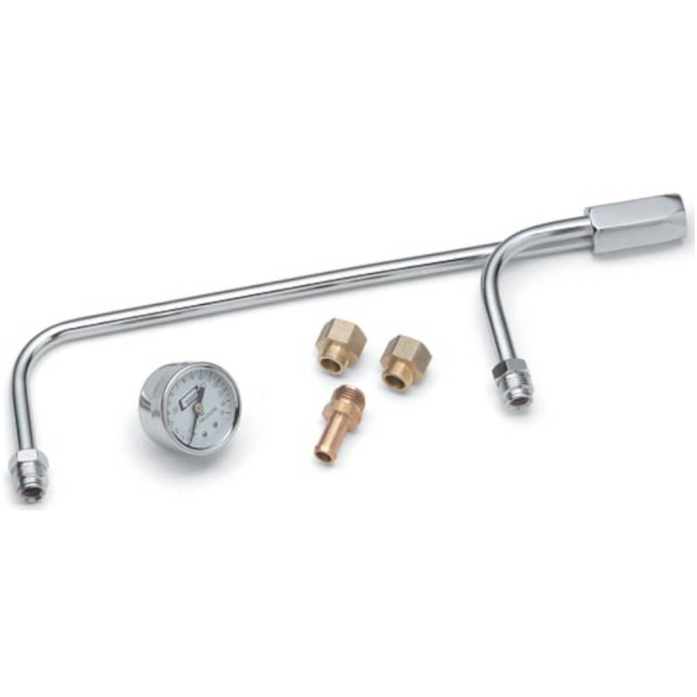 Mr Gasket 1576 Chrome Fuel Line With Gauge - Fits Race, Speed & Road Demon Carburettors