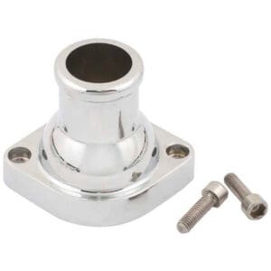 Mr Gasket 2671 Chrome Straight Water Neck / Thermostat Housing - 1997-2009 GM LS Engines