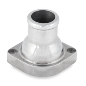Mr Gasket 2671NA Polished Aluminium Straight Water Neck / Thermostat Housing - 1997-2009 GM LS Engines