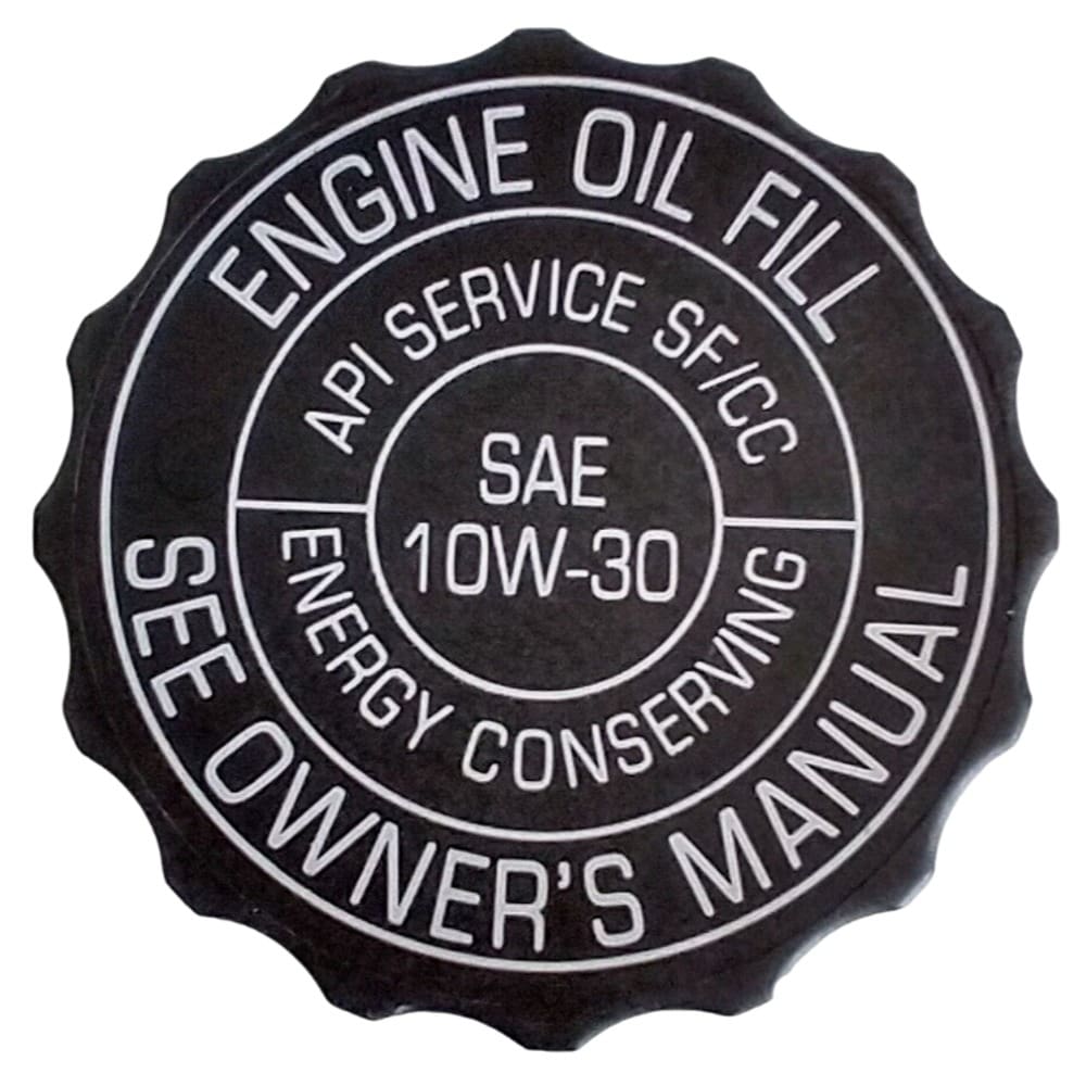 Stant Engine Oil Filler Cap SAE 10W-30 For Buick, Chevrolet, GMC, Oldsmobile & Pontiac