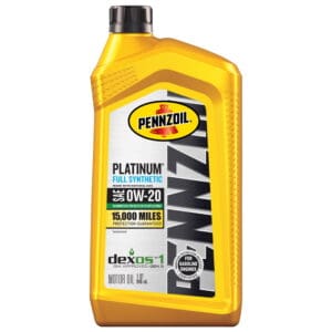 Pennzoil Platinum 0W-20 Full Synthetic Engine Oil - US Quart / 946 ml