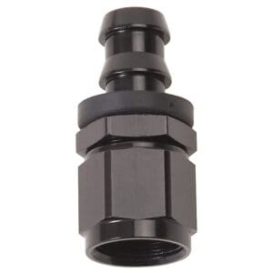 Edelbrock / Russell 624013 -6AN Twist-Lok Straight End Hose Fitting - Black Finish
