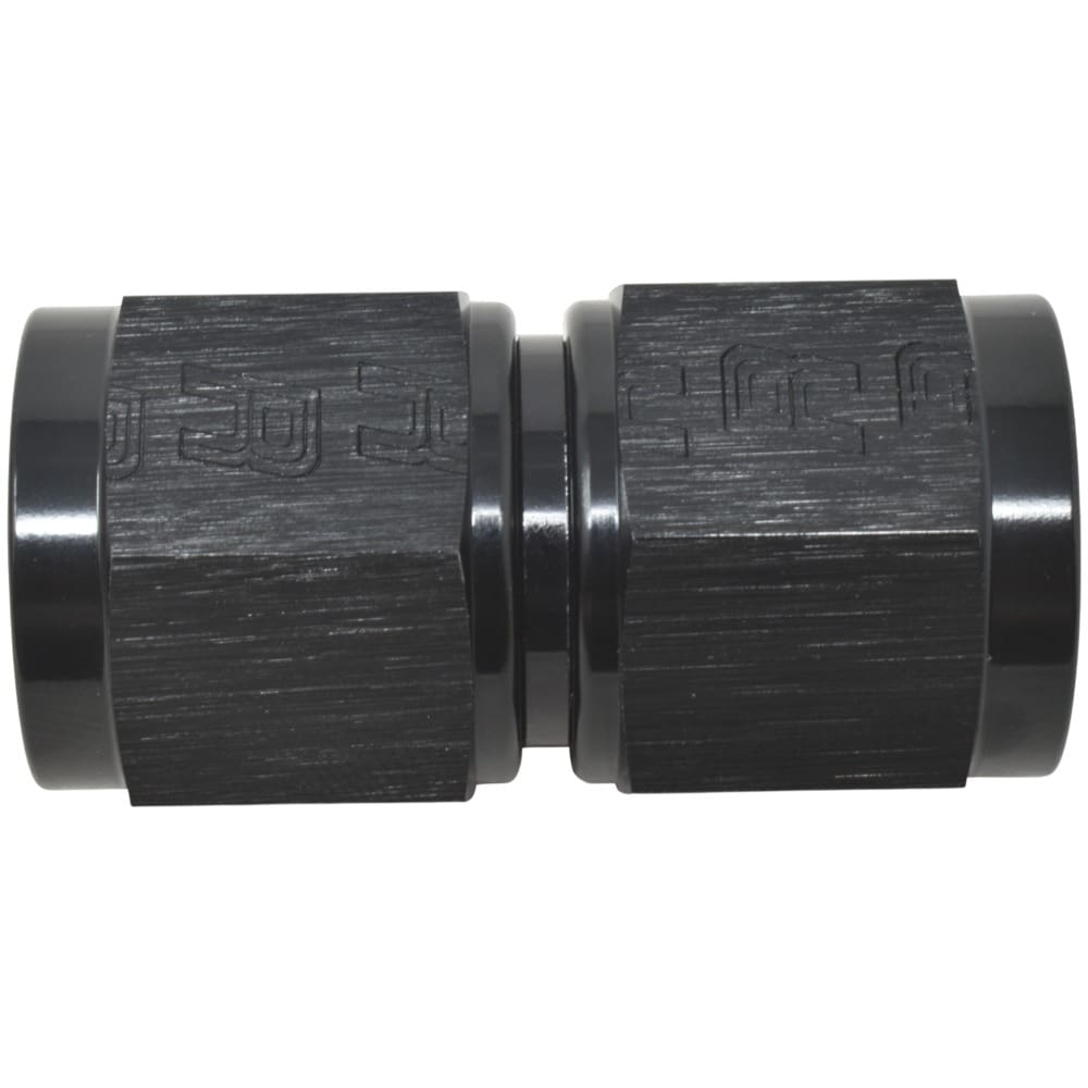 Edelbrock / Russell 640003 -6AN Straight Swivel Coupler Adapter Fitting With Black Finish