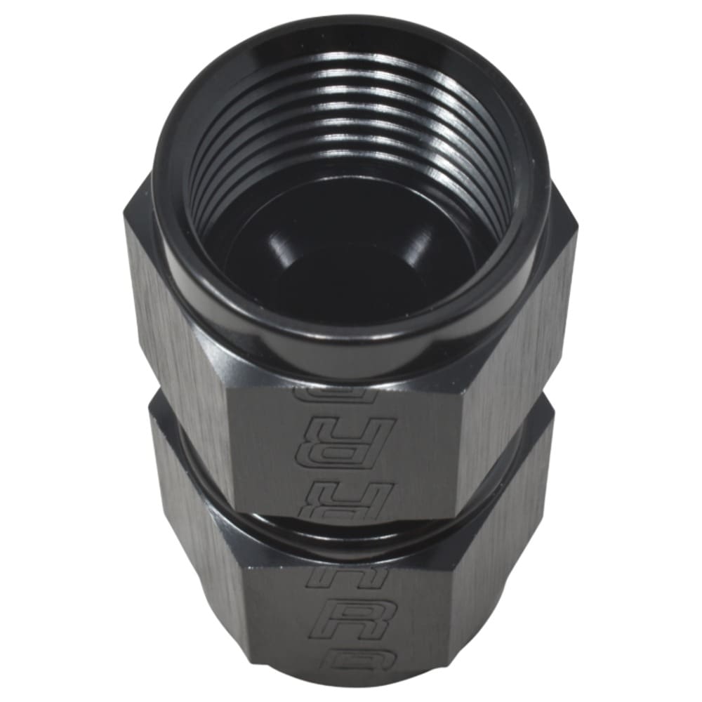 Edelbrock / Russell 640003 -6AN Straight Swivel Coupler Adapter Fitting With Black Finish - Image 2