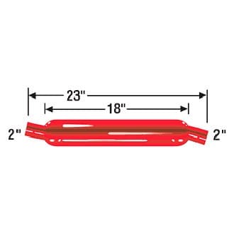 Cherry Glasspack Exhaust Bomb 18" Body Length - 2" ID - Image 2
