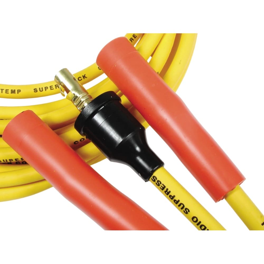 Accel 4021ACC Super Stock Universal 8mm Spark Plug Lead / Wire Set - Straight Boots For 6 Cylinder