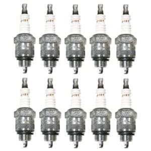 Box Of 10 Champion Vintage Classic Spark Plugs J18Y - In Original Packaging